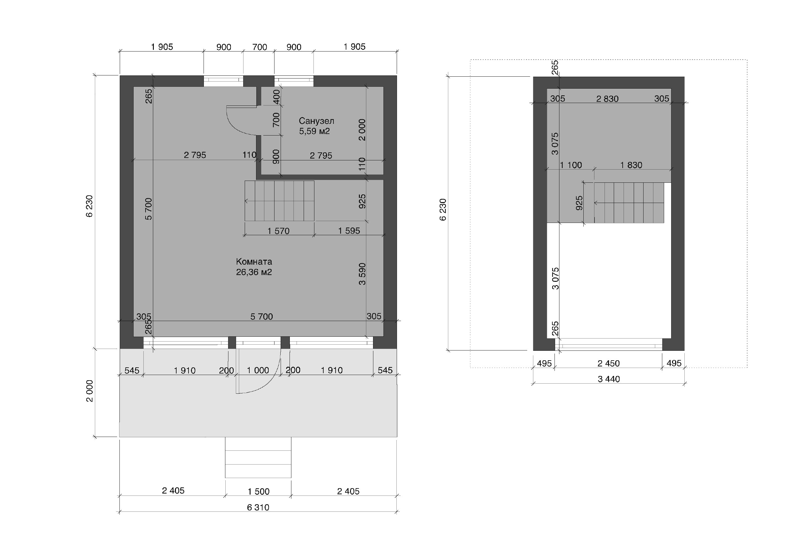 Дом А26 - A-frame фото 2.