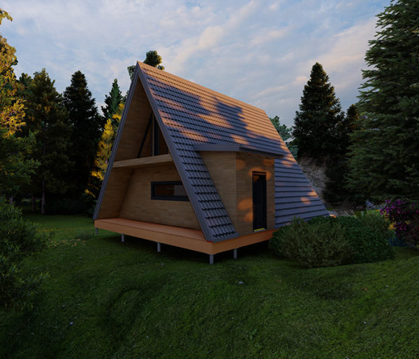 Дом А27 - A-frame фото 2.