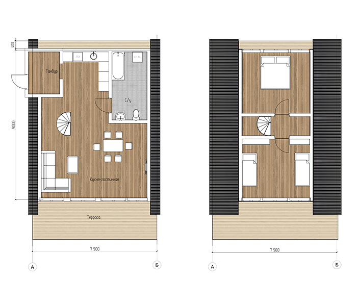 Дом А29 - A-frame фото 3.