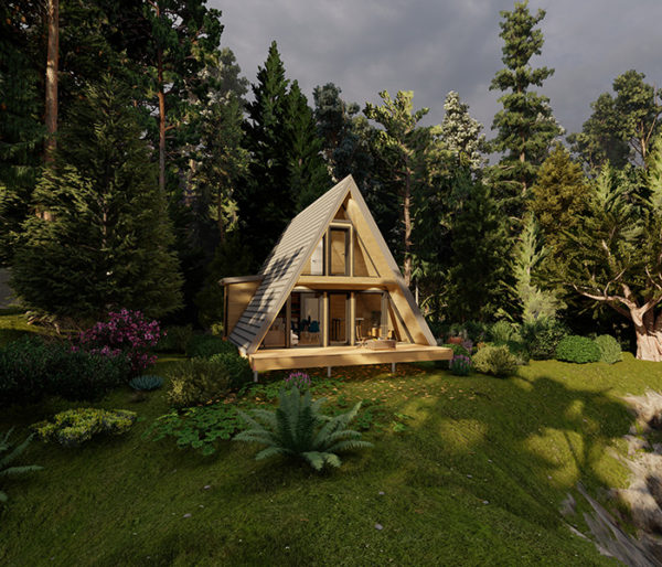 Проект a-frame "Дом А30" для строительства в Гродно и Беларуси.