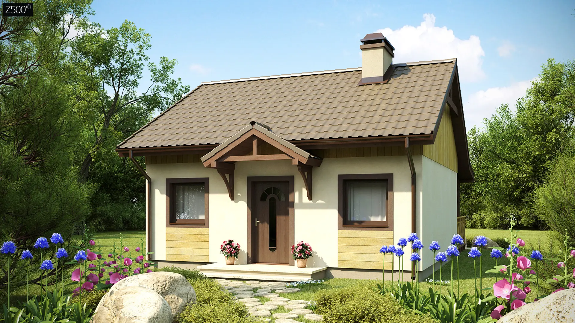 Проект дачи "Дача Z60" для строительства в Гродно и Беларуси.