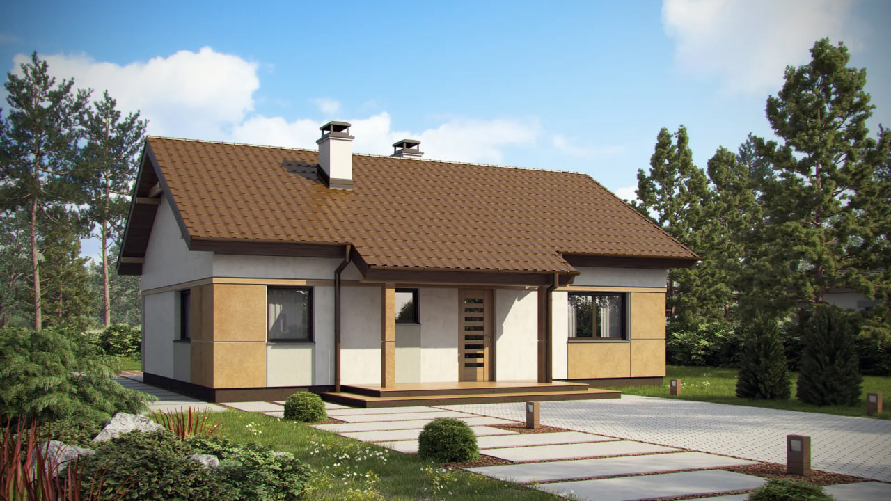 Дом Z253 - Дом до 100м² фото 1.