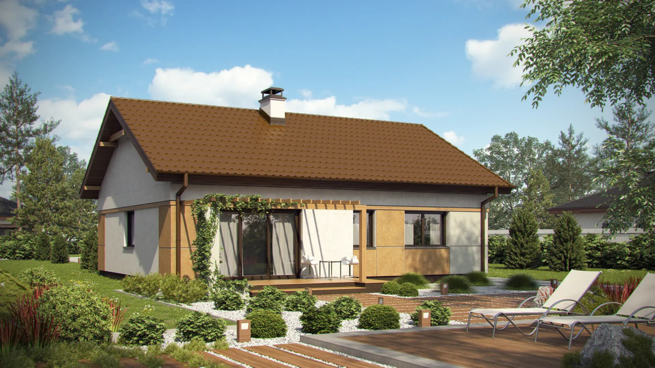 Дом Z253 - Дом до 100м² фото 2.