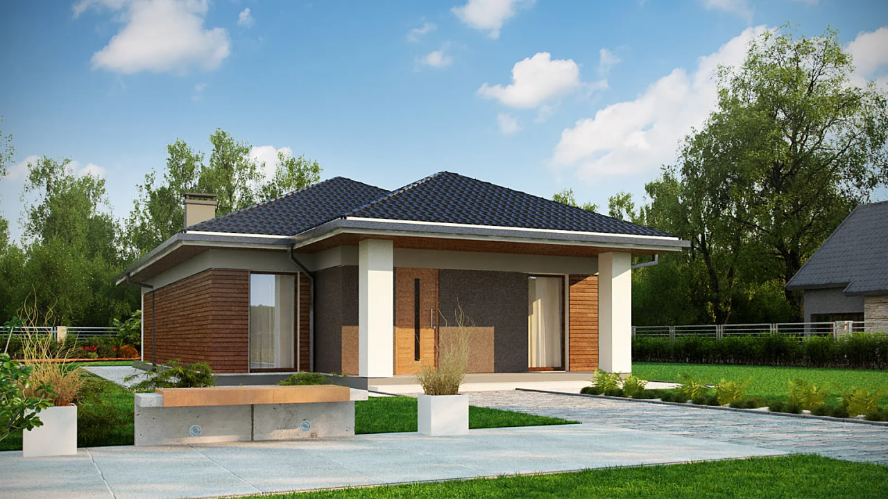 Дом Z366 - Дом до 100м² фото 1.