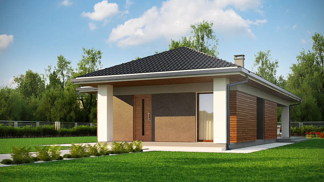 Дом Z366 - Дом до 100м² фото 2.