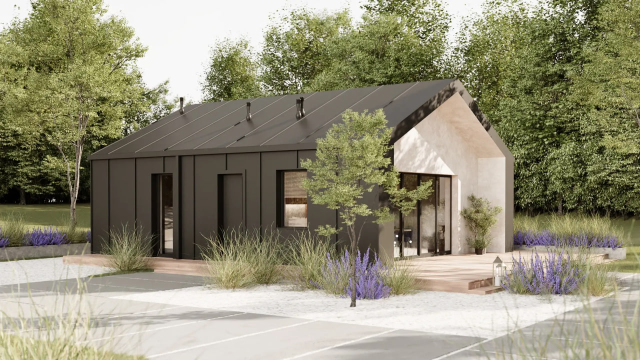 Дом Z524 - Дом до 100м² фото 1.