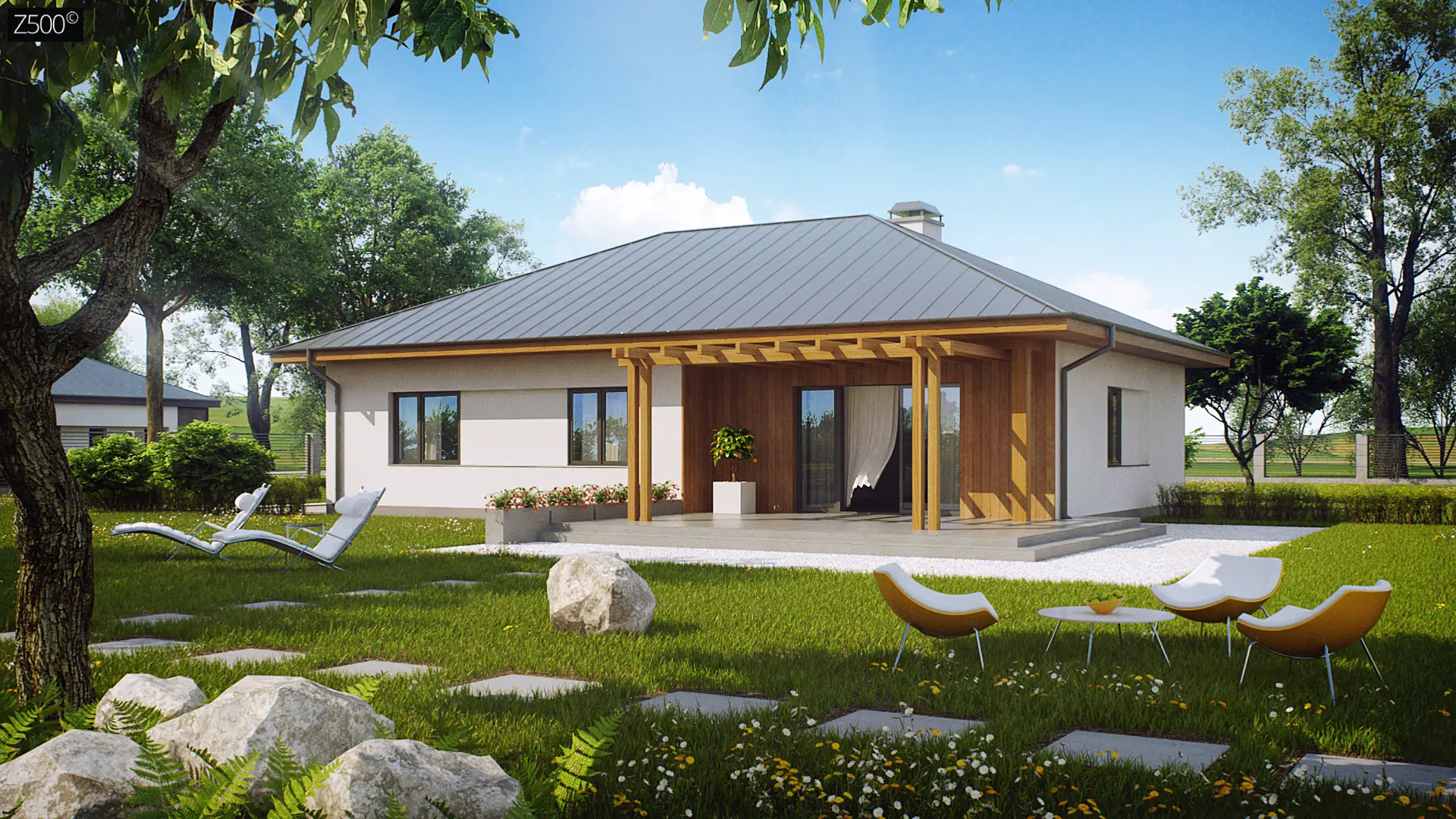 Проект дом от 100м² "Дом Z176" для строительства в Гродно и Беларуси.