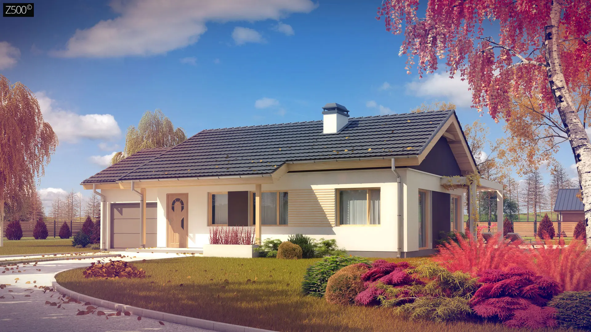 Проект дом от 100м² "Дом Z259" для строительства в Гродно и Беларуси.