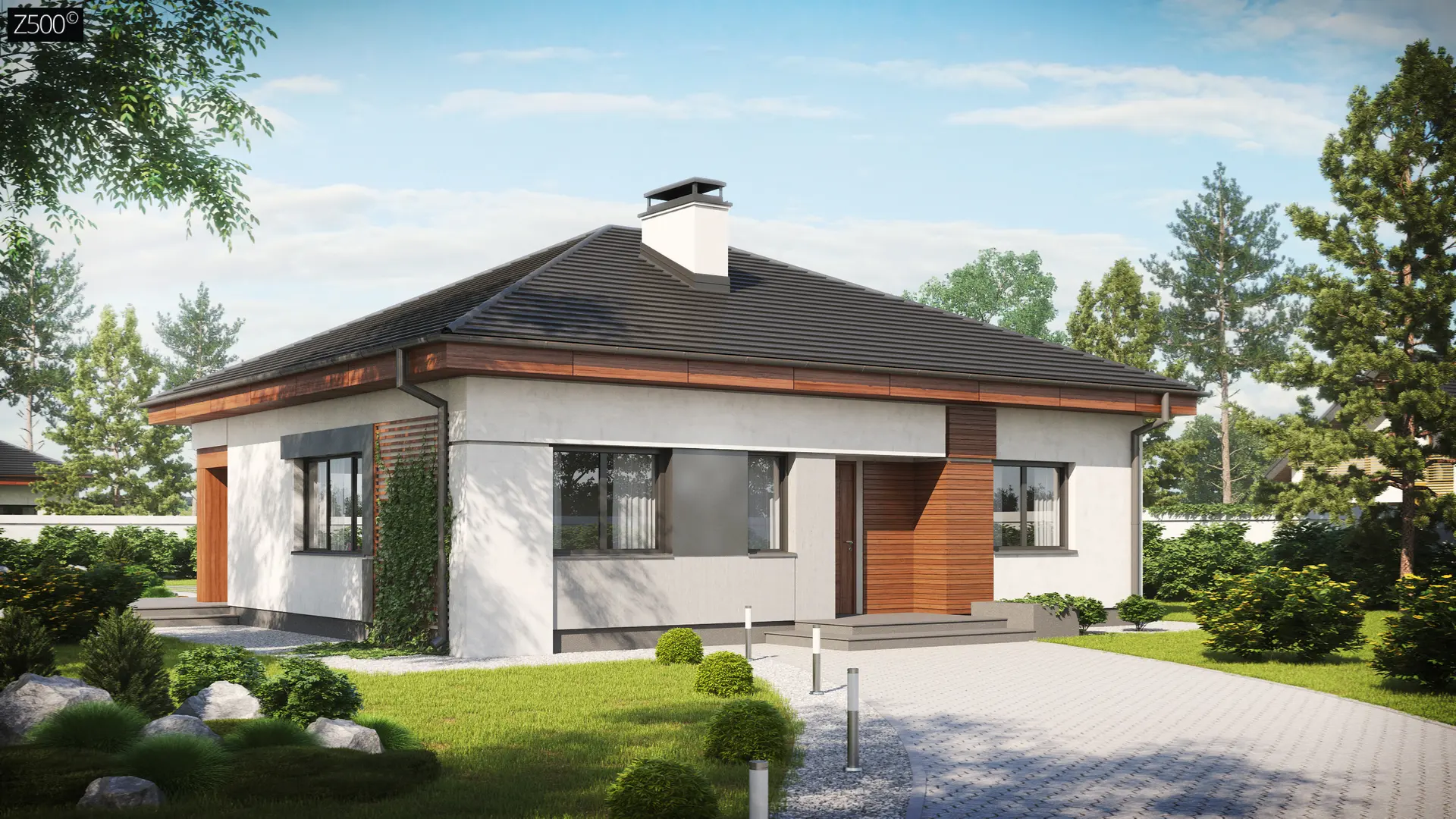 Проект дом от 100м² "Дом Z273" для строительства в Гродно и Беларуси.