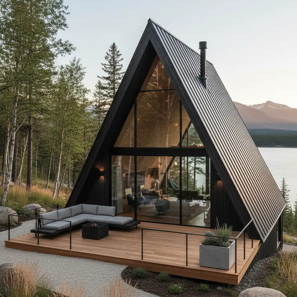 Проект дома A-frame для сдачи в аренду